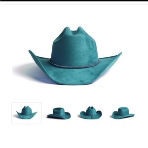 Teal Cowboy Hat
